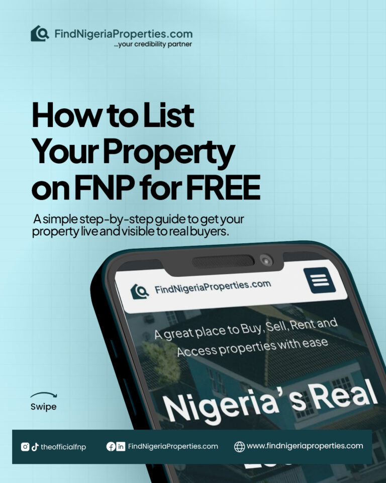 How to list your property for free on FNP platform in Nigeria
